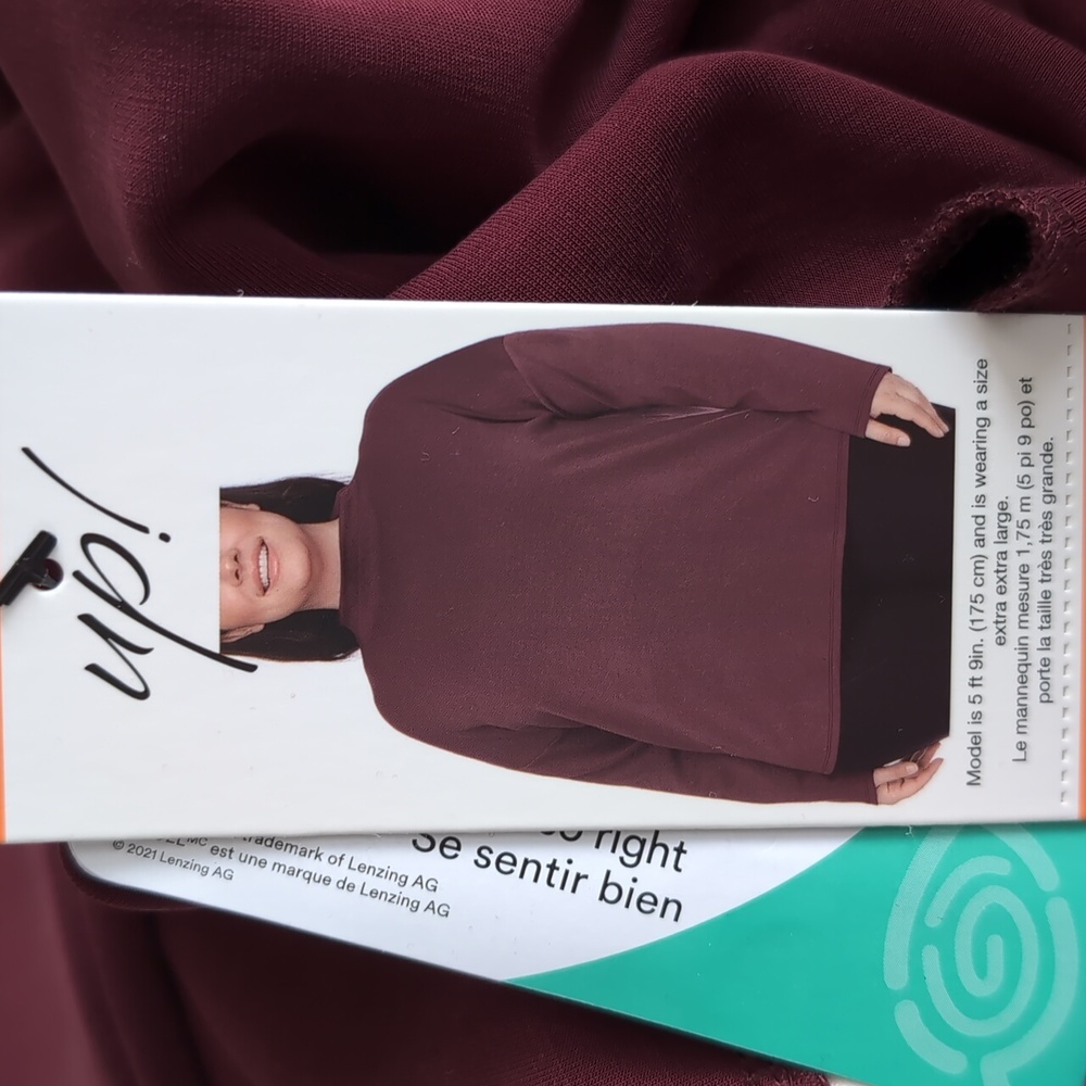 XXL: UP! 💜 Tencel Mock Neck Sweater